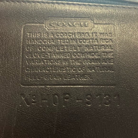 Vintage Coach Navy Hippie Flap In Navy Very Good Condition. - Picture 4 of 5